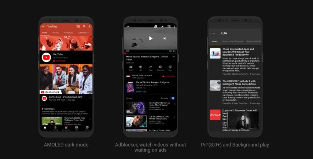 Features of Youtube Red apk